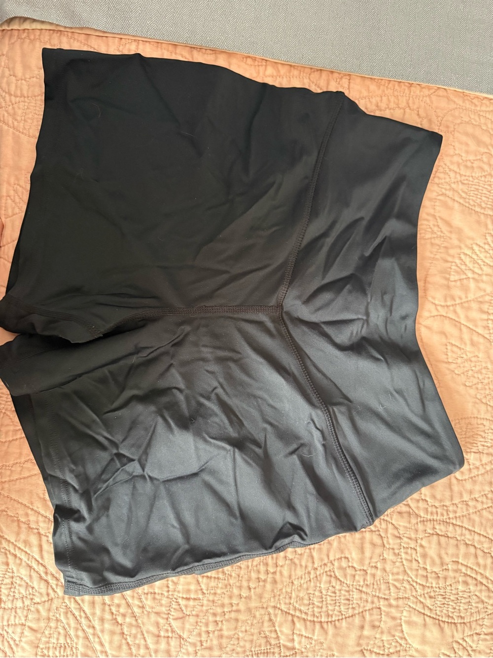 Black High-Waist Swin Shorts upf 50